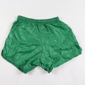 Vtg 80s New Score Mens Small Soccer Shorts Green